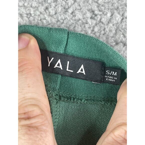 YALA Sweater Womens Small Green Brushed Sweatshirt High Neck Organic Bamboo - Picture 6 of 15